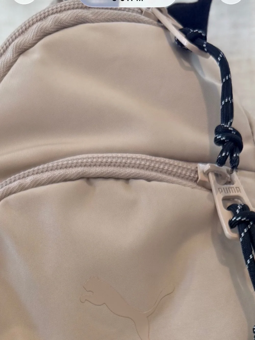 PUMA Beige Crossbody Sling Backpack Bag